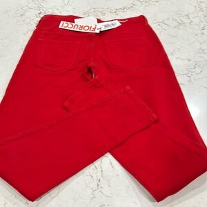 NWT red denim Fiorucci